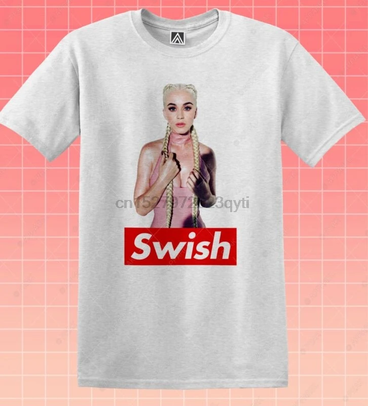 Футболка Swish Katy футболка с прикованным ритмом Перри надписью Nicky Sup музыкальный