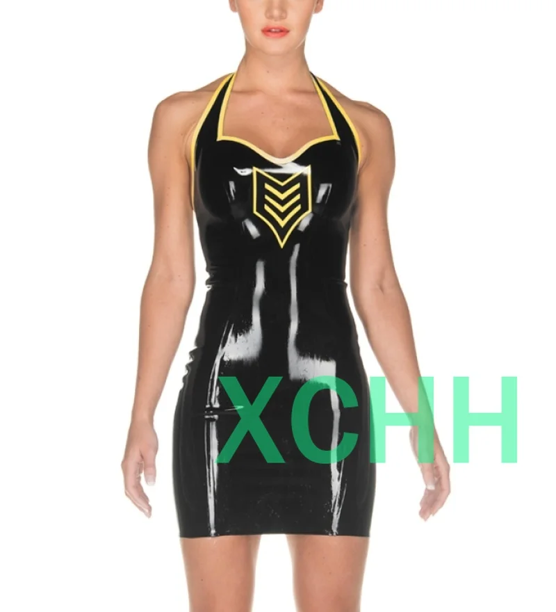 

New Sexy women girl latex female Clubwear Promotion Costume Dress Fetish sexy lingerie for women danganronpa cosplay