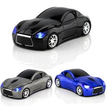 CHYI в форме автомобиля, беспроводная Милая Usb компьютерная мышь, мини эргономичная оптическая 3d PC Mause, 2,4 ГГц, 1600 dpi, светодиодный, в подарок, мыши для детей, ноутбука