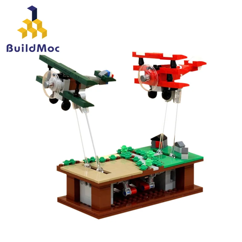 

Mini MOC Airplane Building Blocks Pursuit of Flight Airplane Blocks Model Aircraft Planes DIY Figures Bricks Toys Children