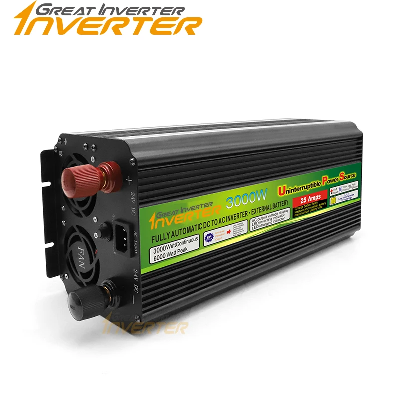 2000w 12v pure sine wave inverter charger w/ lcd display made in china