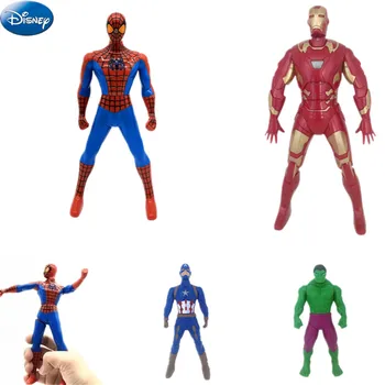 18cm New Spiderman Hulk Captain America Action Figure Model Iron Man Anime Spiderman Disney Figure Dolls Toys Kids gifts