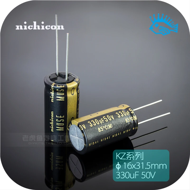 2 шт./20 штук 50V330uF с алюминиевой крышкой 50В плотным верхним ворсом KZ MUSE Nichicon Япония