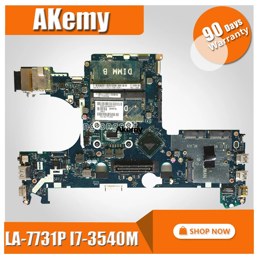 QAM00 LA-7731P I7-3540M для Dell latitude E6230 Материнская плата ноутбука CN-0WYWKH 0WYWKH материнская плата