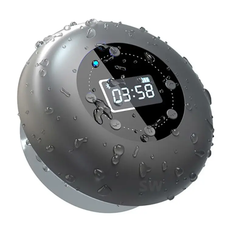 shower speaker with clock