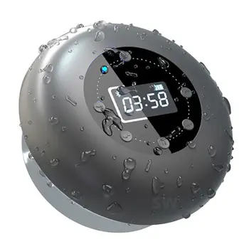 

Sound column waterproof bluetooth speaker wireless clock subwoofer FM radio card subwoofer music center shower speaker