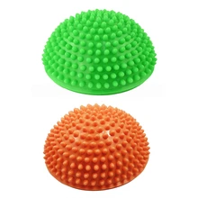 2 шт. Йога половина мяч физический фитнес прибор мяч для тренировки баланса Точка Массаж шаговые камни баланс стручки тренажерный зал Йога Пилатес