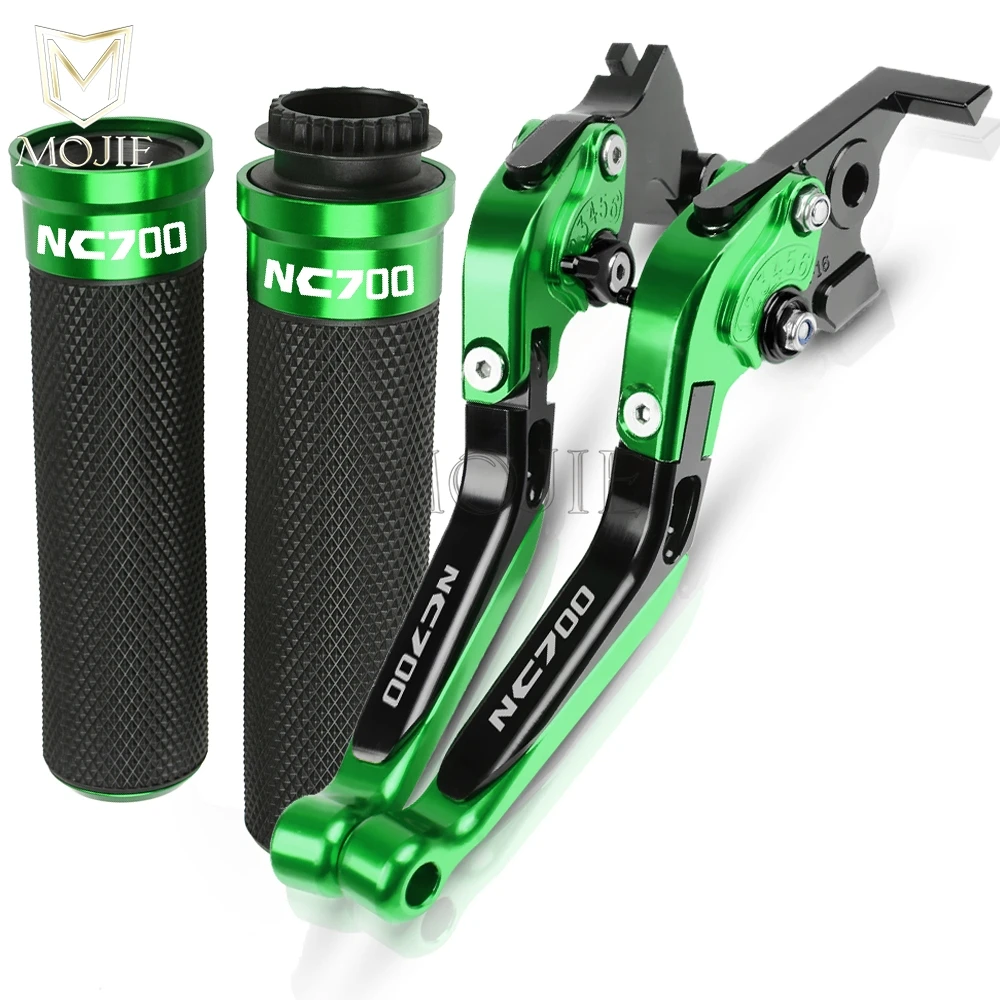 Green Для Honda NC700 S/X NC700S NC700X NC 700 S X 700 S 700X 2012-2013 аксессуары для мотоциклов тормозные рычаги сцепления рукоятки на руль - Цвет: Green