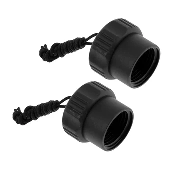 

2X Scuba Diving 1st Stage Tank Valve Regulator Dust Plug Protective Cap&Rope