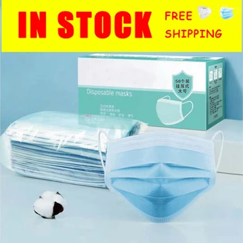 

3 Layer Dust Mask Antibacterial Protection Sterile Mask Dustproof Mask Facial Protective Cover Masks