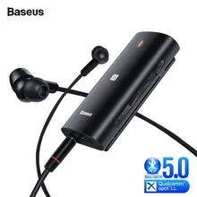 Baseus Bongiovi DPS Bluetooth 5,0 приемник 3,5 мм разъем Bluetooth аудио Aux Aptx LL HD беспроводной адаптер передатчик для наушников
