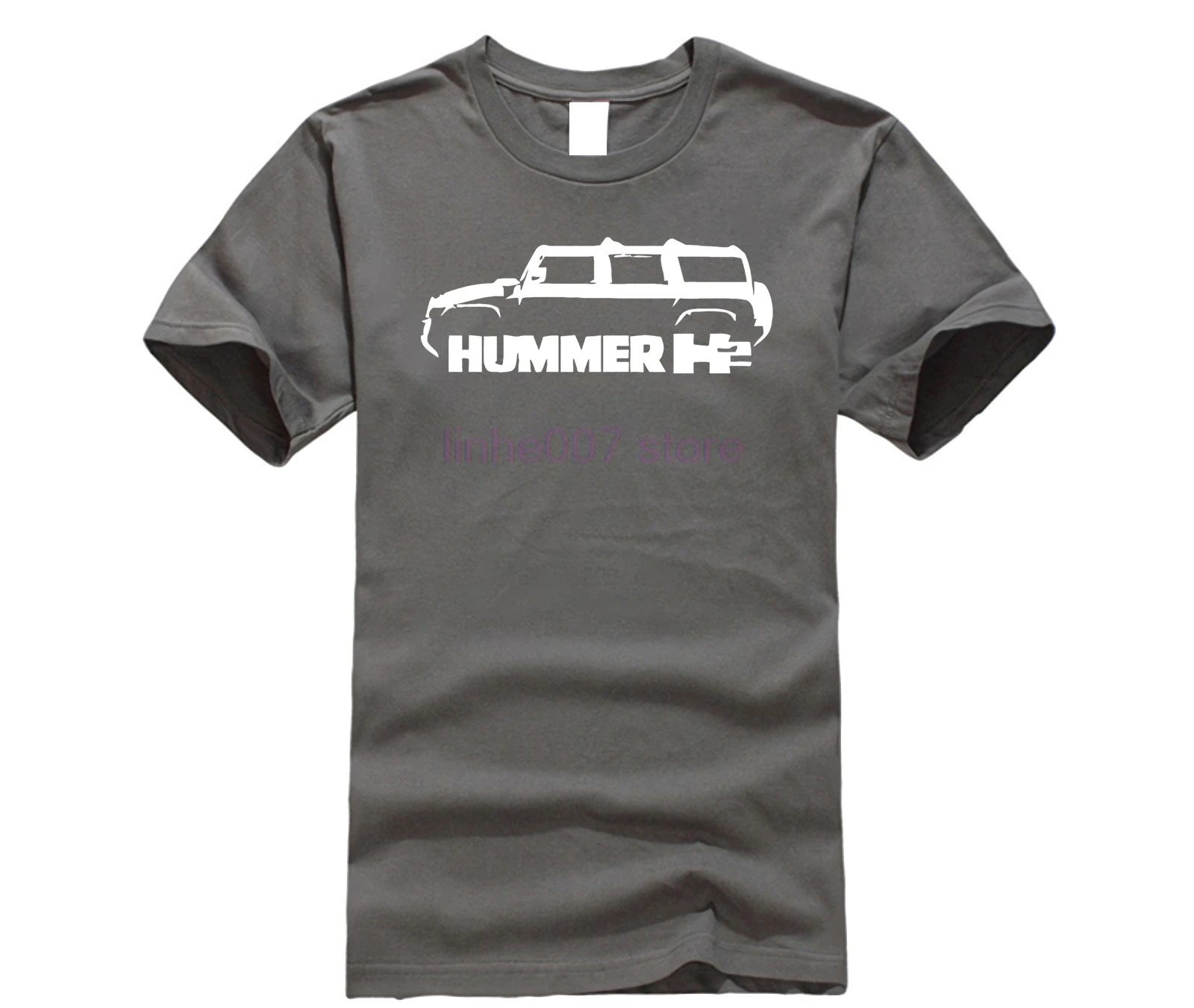 charcoal gray Hummer H2 Классическая SUV 4x94 футболка Новая футболка - Цвет: charcoal gray