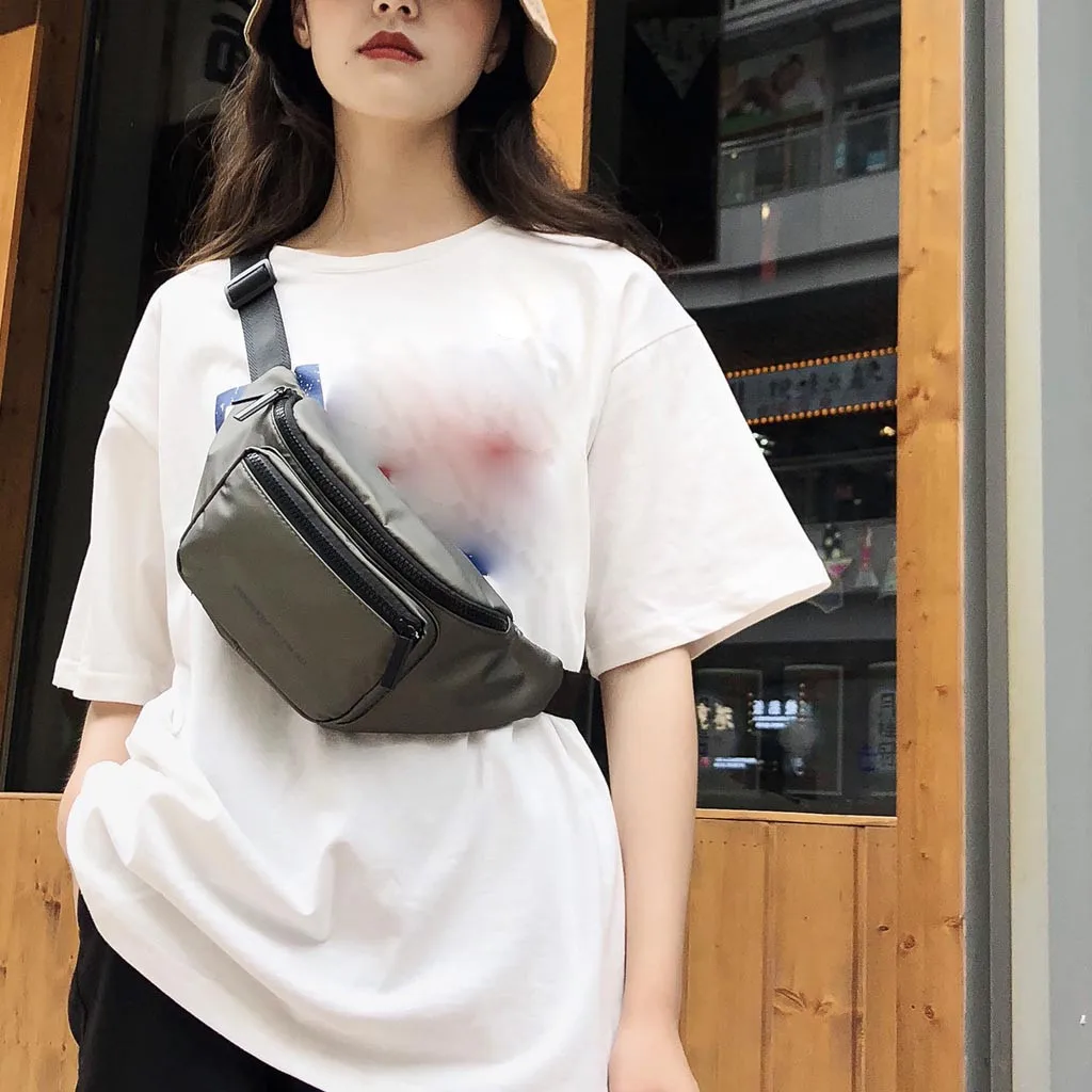 CONEED Fashion Waist Packs Unisex Large Capacity Sports Messenger Shoulder Bag Pouch For Women Run Outdoor Sports Chest Bag