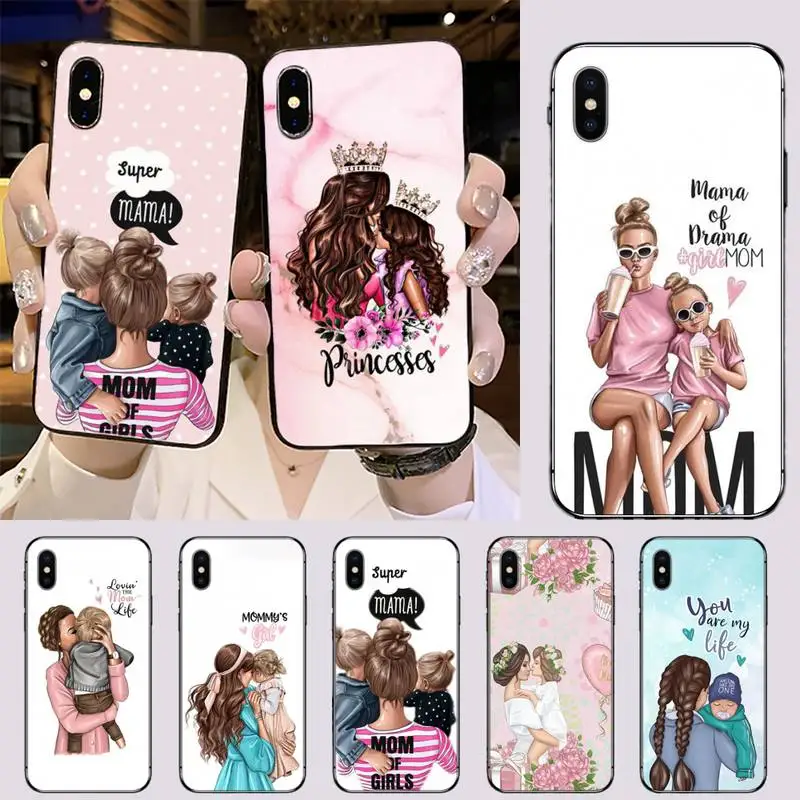 Чехол для телефона с надписью Baby Super Mom мягкий черный чехол iphone 5 5s 5c se 6 6s 7 8 plus x xs xr 11