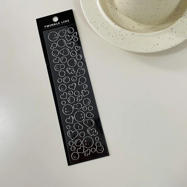 1Pc Playing Card Stars Moon Fantasy Series Decorative PVC Laser Stickers Scrapbooking Stick DIY Stationery Korea Hot Sticker 1Pc A