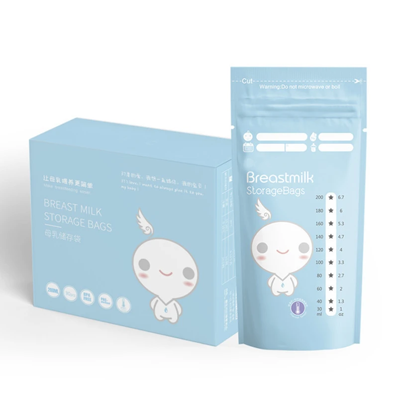 Bolsas de seguridad para leche materna de bebé, contenedores de 90 piezas para congelador de leche infantil, bolsas de almacenamiento sin BPA, de de alimentos para bebé| - AliExpress