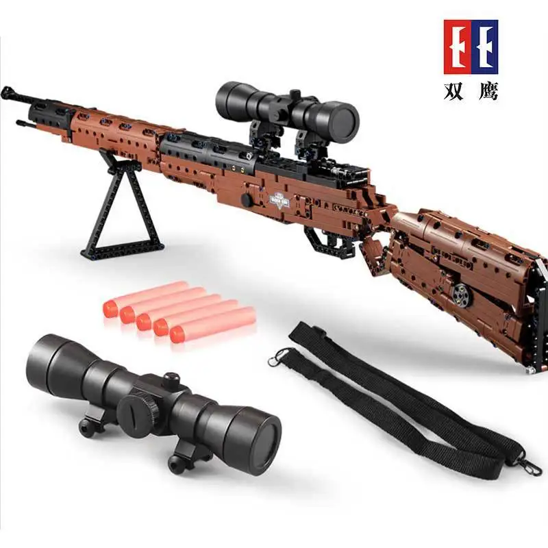 

Double e Cracking Take C61010-98k Mauser Rifle Military Series Children'S Educational Fight Inserted Assembled Building Blocks T