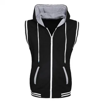 

ZOGAA 2019 Hot Sale New Spring Autumn Vest Men Casual Hooded Collar Mens Waistcoat Sleeveless Jacket Men Fashion Warm Vests