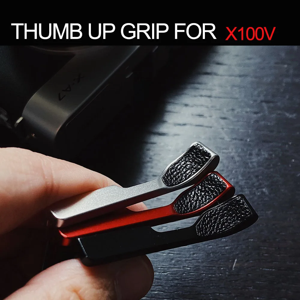 

Professional Thumb Grip For Fuji X100V FUJIFILM X-100V Thumb UP Thumb Rest Thumb Grip With Genuine Leather Sticker