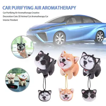 

Creative Car Pendant Aromatherapy Cute Doll Hanging 3D Animal Cat Aromatherapy Car Interior Ornaments Purifying Air Aromatherapy