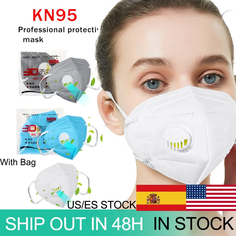 

Fast ship in 24hours Anti Fog Anti Bacteria Mask Particulate Respirator PM2.5 Protective Safety Same as N95 mask KF94