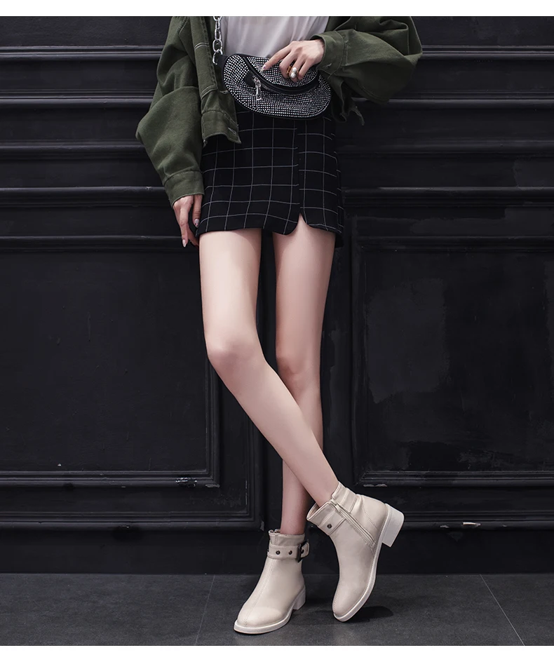 LZJ New Ladies Winter Chesil Boots Fashion PU Warm Women's Shoes Ankle Boots for Women Zapatos De Mujer