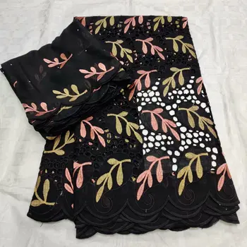 

New Fashion African Bazin Lace Fabric Embroidery Nigerian Bazin Riche Lace Fabric With Hole And Stones For Sewing