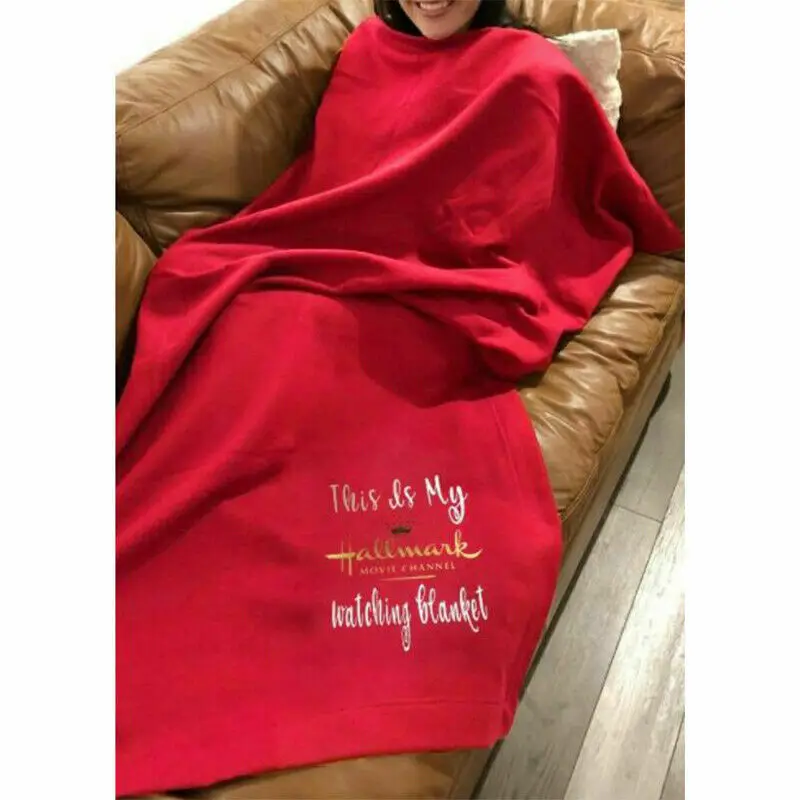 Новейшее рождественское мягкое одеяло для просмотра фильмов забавный подарок на