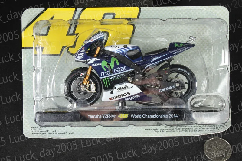 Yamaha YZR-M1#46 Росси Чемпионат мира мотогонок модель 1/18