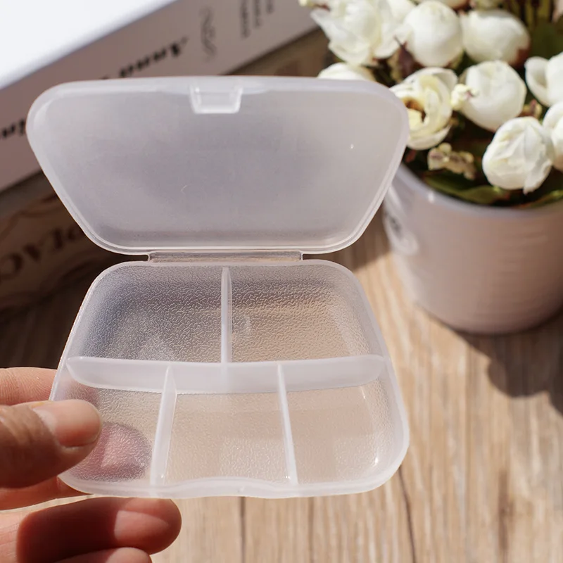 

Five Grids Medicine Box Plastic Portable Travel Medicine Box Pp Plastic Medicine Box Seperated bao jian he Medicine Kit Custom