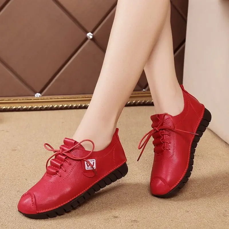 Женские теннисные кроссовки Tenis Feminino дышащие женские туфли из ПУ на толстой