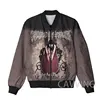 New Fashion Women/Men's  3D Print  Cradle of Filth   Zipper Bomber Jackets Men Overcoat Mens Coat Zip Up Jackets 2