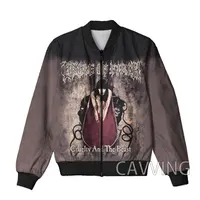New Fashion Women/Men's  3D Print  Cradle of Filth   Zipper Bomber Jackets Men Overcoat Mens Coat Zip Up Jackets 2