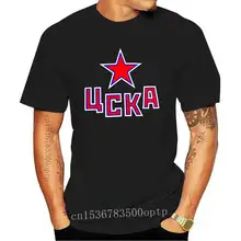 HC CSKA moskwa KHL rosyjska profesjonalna hokejowa szara koszulka nowa rosja Tee tanie i dobre opinie CASUAL SHORT CN (pochodzenie) COTTON Cztery pory roku Na co dzień Z okrągłym kołnierzykiem tops Z KRÓTKIM RĘKAWEM