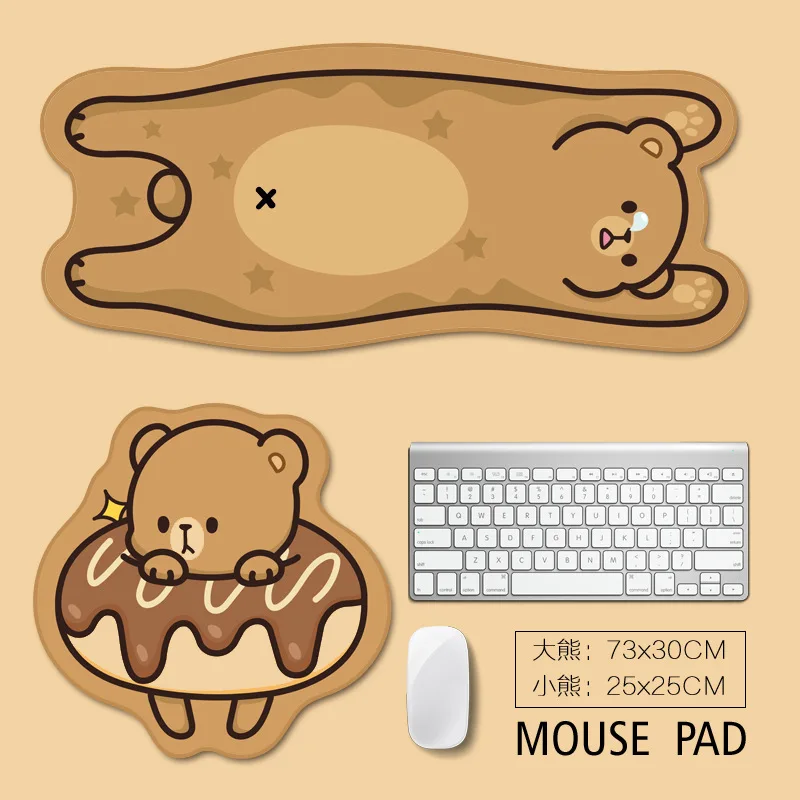 Large mouse pad large computer gaming mouse pad non-slip natural rubber, gaming mouse pad cartoon