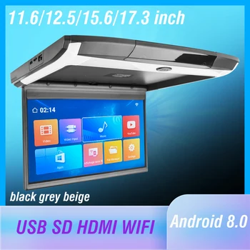 

17.3 Inch Android 8.1 Car Monitor Ceiling Mount Roof HD 1080P Video IPS Screen WIFI/HDMI/USB/SD/FM/Bluetooth/Speaker 15.6 inch