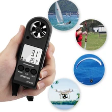 BEMETER BT-816B Handheld LCD Digital Wind Speed Meter Portable Anemometer Sensor Wind Speed Meter Air Flow Tester HVAC CFM 5 in 1 environment meter thermometer hygrometer anemometer wind speed sound level light meter air velocity humidity tester
