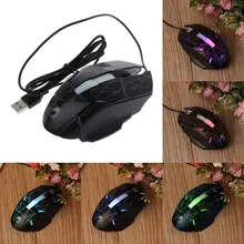 Проводная игровая мышь 1200 dpi, USB, 3 кнопки, светодиодный, оптическая мышь для ПК, ноутбука, геймера, ноутбука, компьютера для офиса, домашнего использования, 83XB