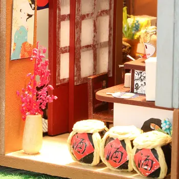 

Furniture Diy Miniature 3D Wooden Miniaturas Dollhouse Toys for Children Birthday Gifts Casa Kitten Diary