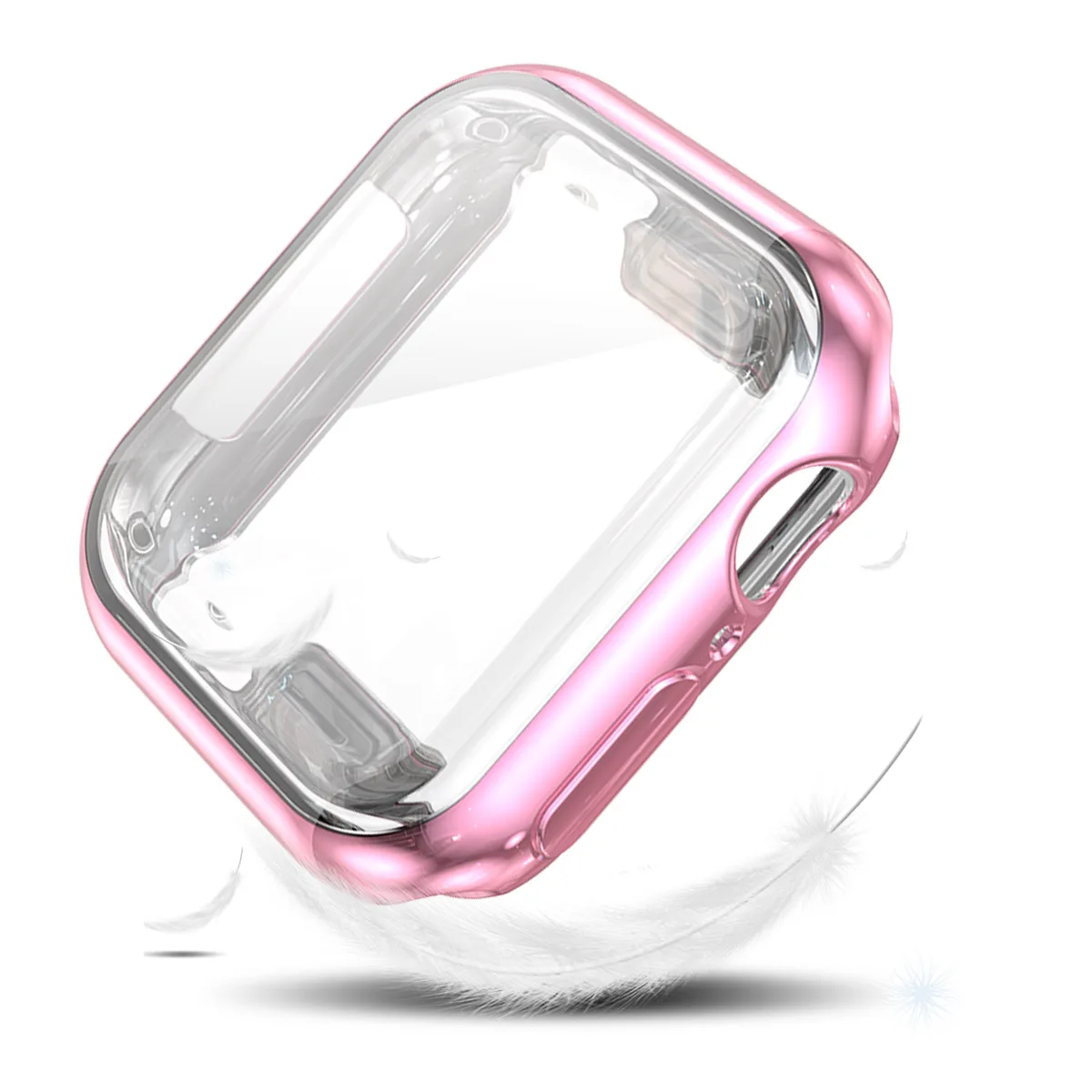 Чехол для часов для Apple Watch series 5 4 3 2 1 band case 42 мм 38 м 40 мм 44 мм тонкий пластиковый чехол протектор для iWatch 4 44 мм - Цвет: 1