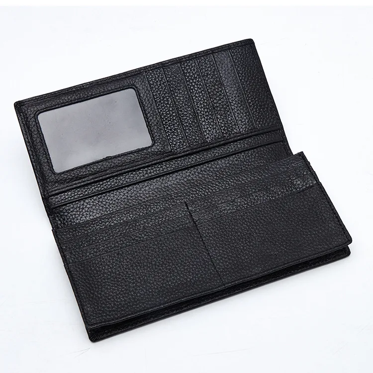

Men's Long Wallet New Style Trend Thin Leather Wallet Business Full-grain Leather Leather Wallet Wallet