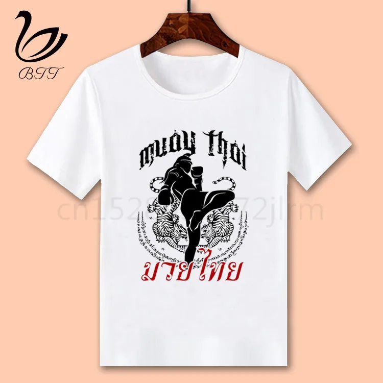 Футболка «Fighting Muay Thai Fight», футболка с принтом с героями мультфильмов, дизайнерские Детские футболки, детская одежда с короткими рукавами