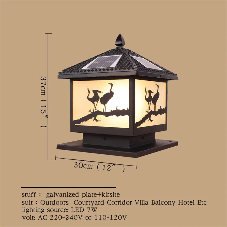 C As Picture Outdoor Wall Lamps Waterproof Solar panel Modern Light Contemporary Creative Balcony Courtyard Corridor Villa Duplex Hotel - Испускаемый цвет: C As Picture