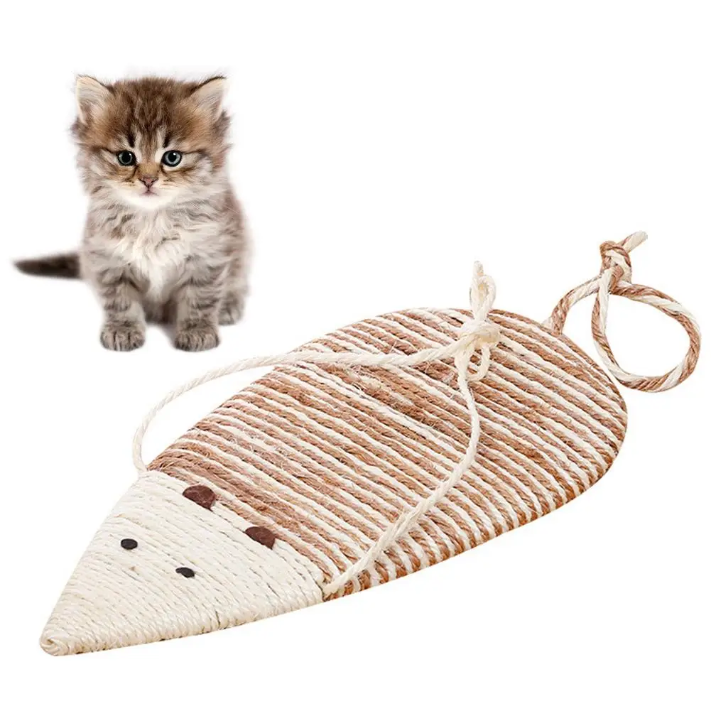 Mouse Shaped Cat Scratcher Board Kitten Corrugated Cardboard Scratch