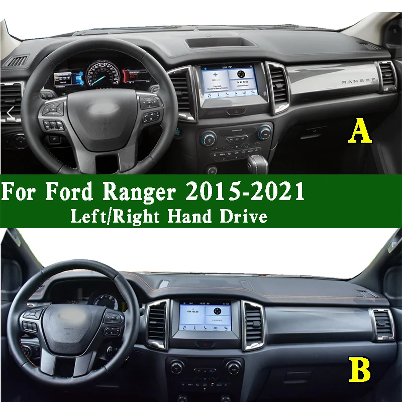For Ford Ranger T6 Midsize Pickup 20152021 Dashmat Dashboard Cover