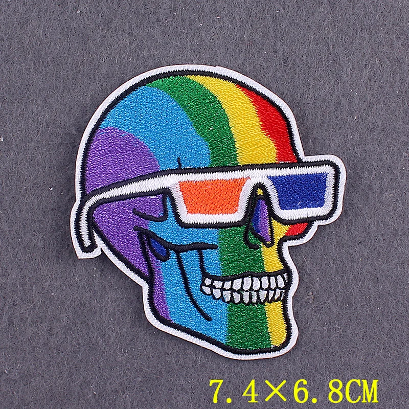 Love is Love Badges Gay Pride LGBT Patch Iron On Patches For Clothing Stickers Rainbow Patches On Clothes Stripes Accessory