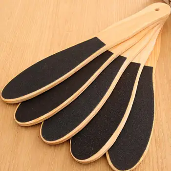 

Professional Files Double Sided Foot File Callus Remover for Feet Wooden Pedicure Grater to Smooth Hard Coarse Dry Tough Skin