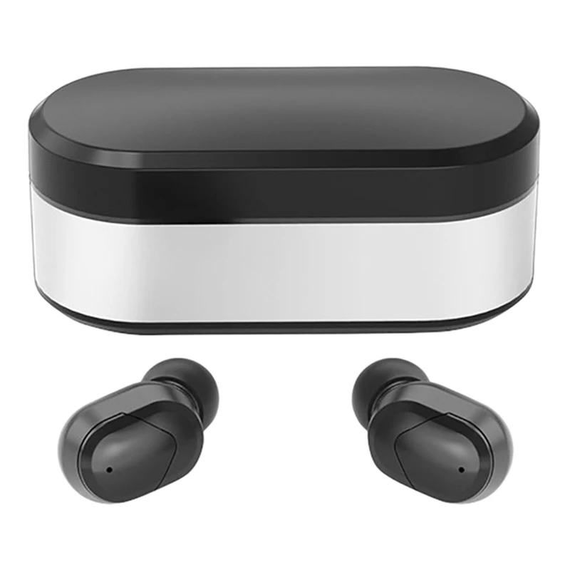 Bluetooth 5 0 Wireless Earphone LED Power Digital Display Stereo Automatic Pairing Waterproof Headset with Charging Case
