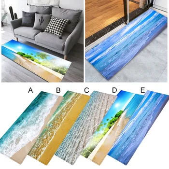 

Beach Style Non Slip Floor Mat Doormat Entrance Front Area Rug Carpet Pad for Outdoor Indoor Bathroom Kitchen Bedroom 60 x 180cm