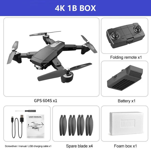 New S604 PRO Drone GPS 5G Wifi 4K 6K Dual high-definition Camera Brushless Motor FPV Professional Aerial Photography Quadcopter
